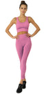 Pink mesh seamless women&