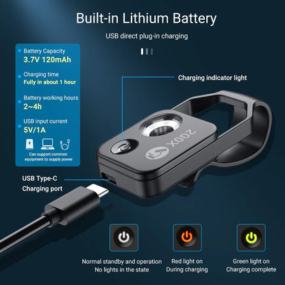 Yellow Pandora 200X magnification lens for mobile phones, portable mobile and laptop accessory with adjustable focus.