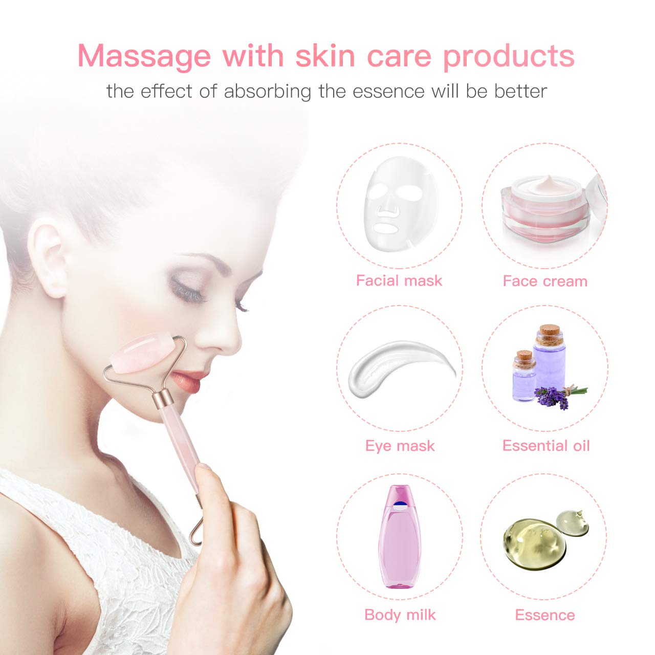 Teal Simba portable crystal double head roller massager for bath and beauty, showing its sleek design and crystal rolling heads.