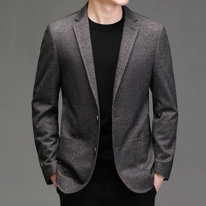 Carmine Juneberry Metropolitan Slim-Fit Blazer in Haute Edition 25, tailored dress blazer with sharp lapels and modern fit.
