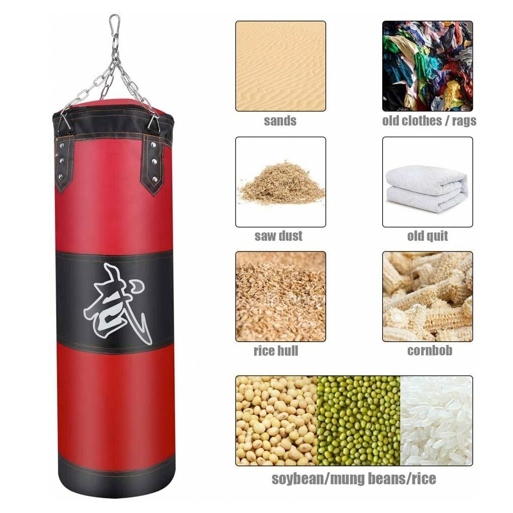 Yellow Pandora boxing trainer fitness punching bag set with gloves for boxing workouts and fitness training.
