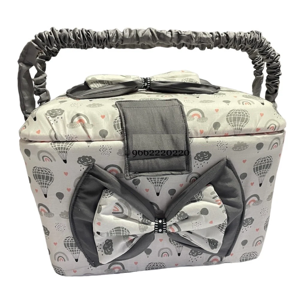 Sky Hypnos baby storage basket for kids and babies, soft fabric basket with handles for organizing nursery essentials.