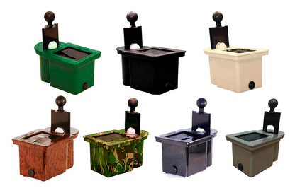 Emerald Coco Club Clean golf club and ball cleaning unit with brush and cleaning compartments for equipment and accessories.