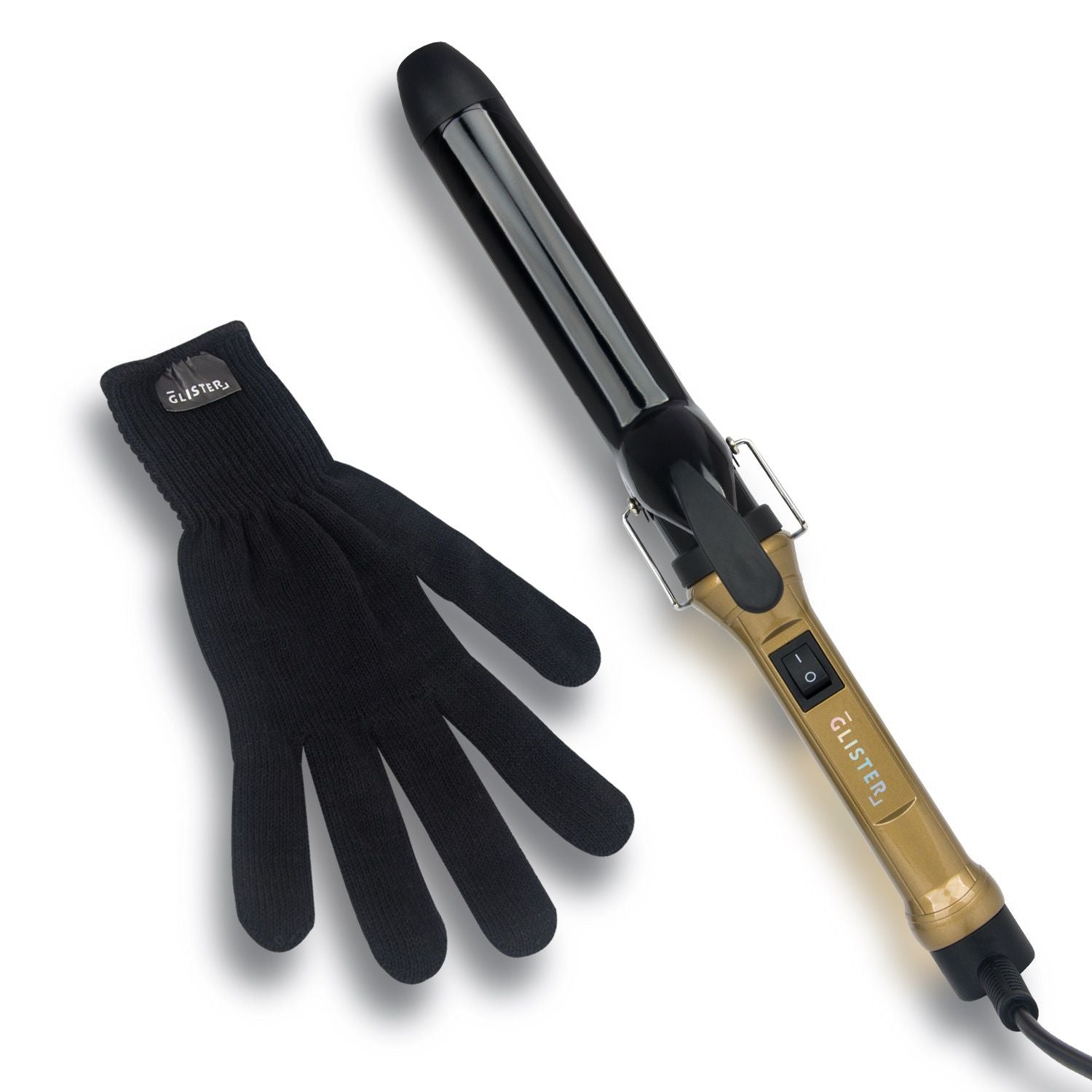 Sky Blue Thrace Paradise 32mm Max Volume Clip Curler in champagne for adding volume and curls to hair.