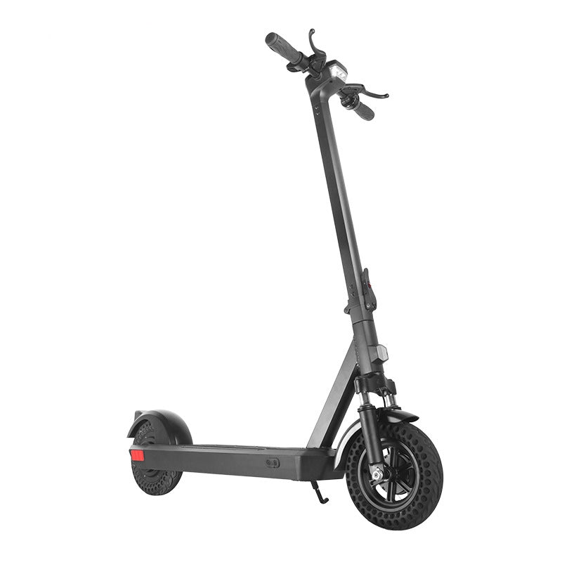 Teal Simba 10-inch electric scooter with foldable design and removable battery, suitable for sports and outdoor riding.