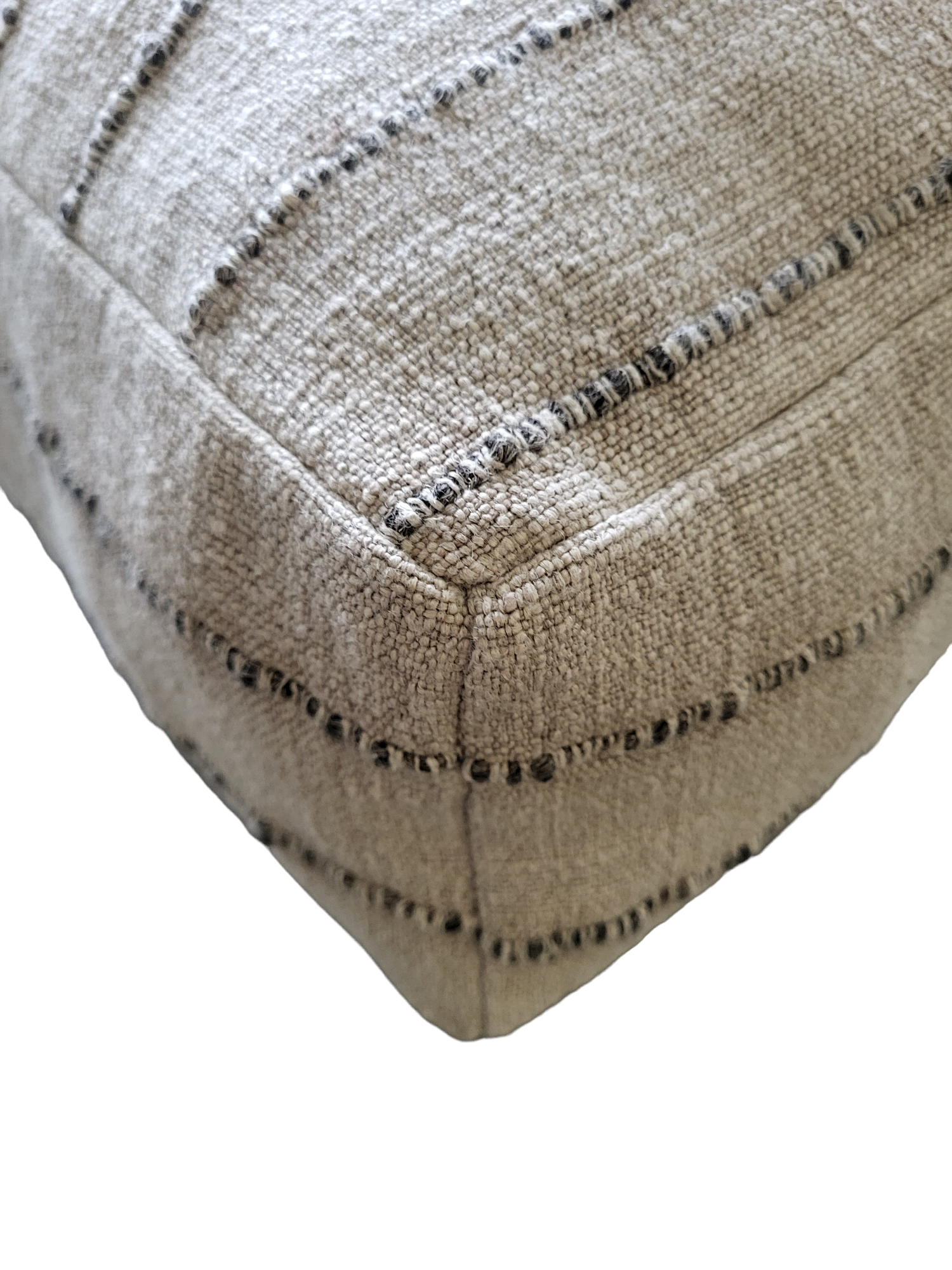 Purple Cassiopeia Nomad floor cushion and pouf with soft fabric and colorful pattern, perfect for lounging and casual seating.