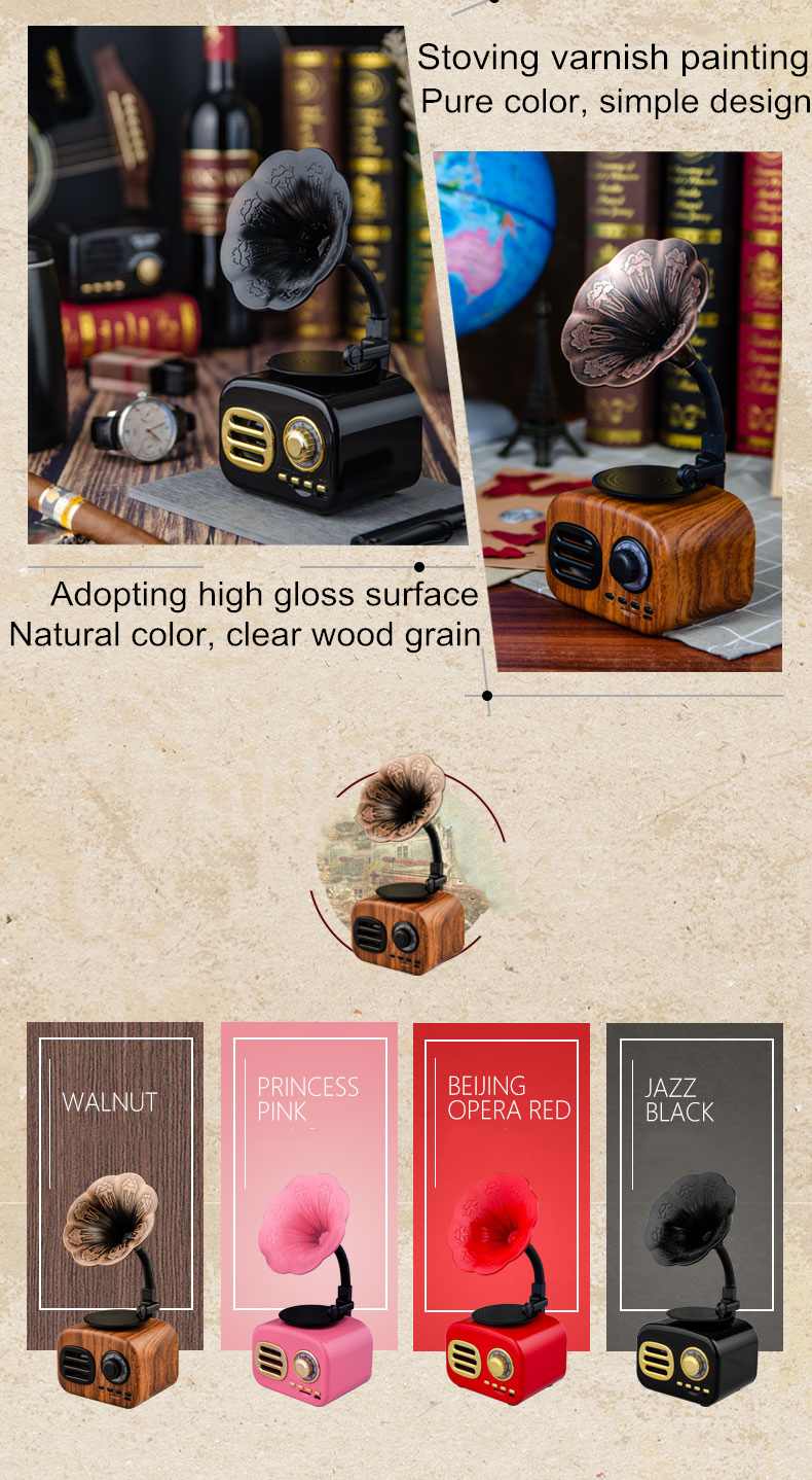 Teal Simba Retro Radio wireless mini portable Bluetooth stereo speaker with vintage design and compact size for easy outdoor use.