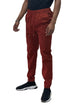 Lime Milo Solid Jogger Pants J133 in black, showing the relaxed fit, elastic waistband, and cuffed ankles on a model.