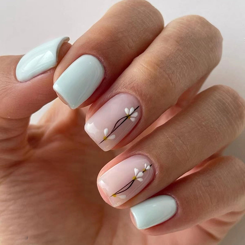 Plum Charlie press on nails kit with reusable tips, gel stickers, and nail glue for easy at-home manicures.