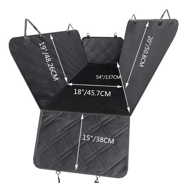 Teal Simba waterproof pet seat cover for cars, showing padded surface and adjustable straps for secure vehicle protection.