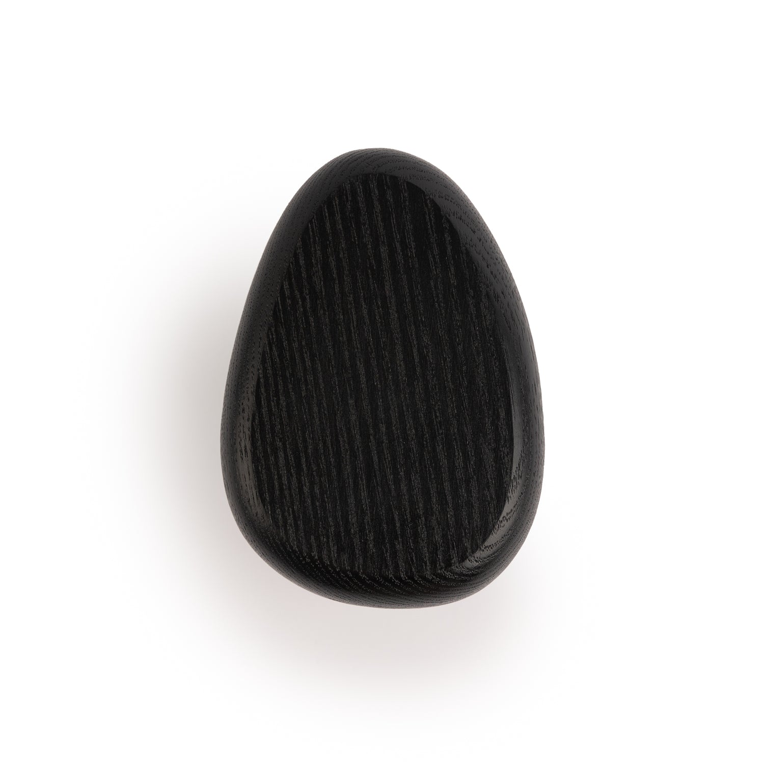 Black wall hook DROP by Biotite, modern organization hook mounted on wall for hanging items, sleek black finish.