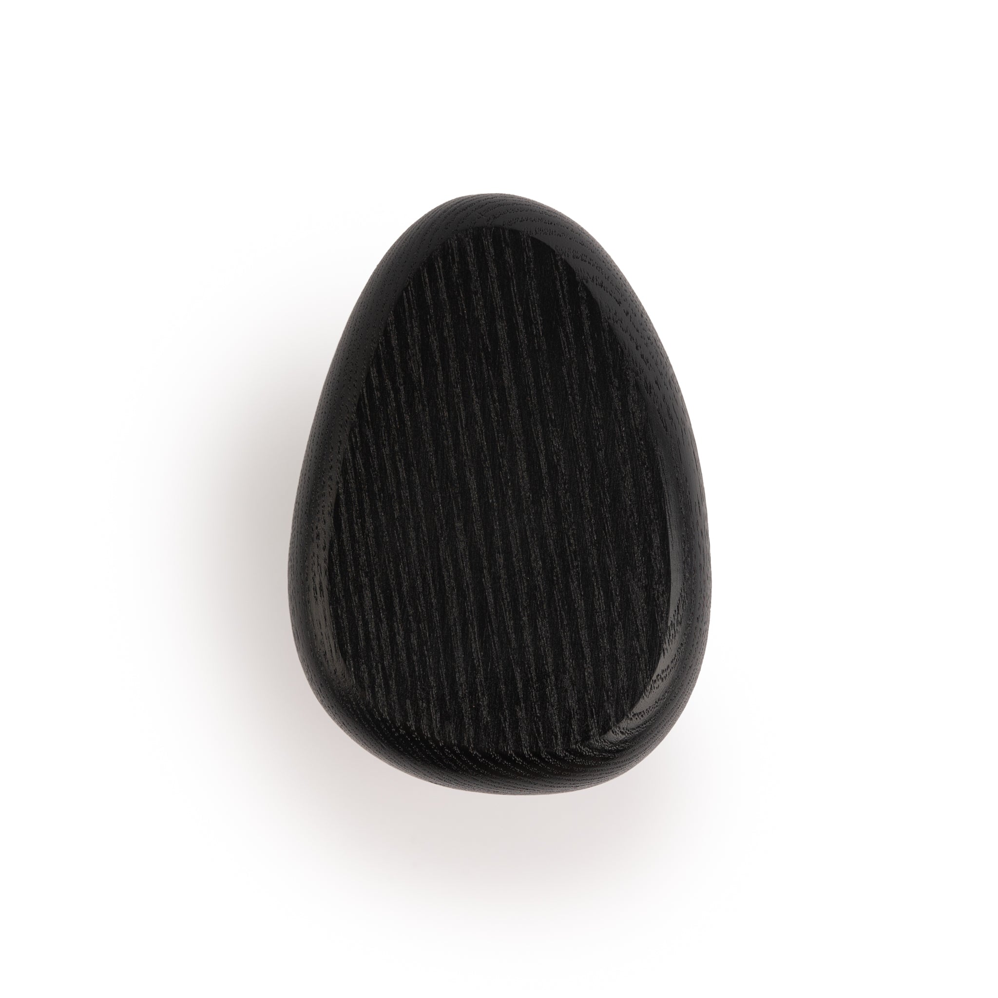 Black wall hook DROP by Biotite, modern organization hook mounted on wall for hanging items, sleek black finish.