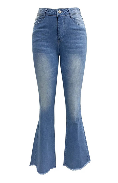 Carmine Juneberry UrbanFade™ slim-fit washed denim jeans with a stylish fit and faded wash, displayed on a hanger.