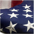 White Leto American flag garden banner with embroidered stars, outdoor heavy-duty USA flag for yard or garden display