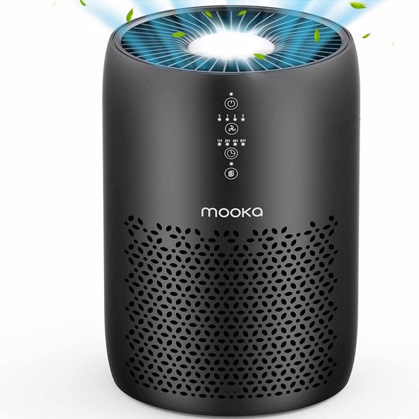 Teal Simba air purifier for large rooms with H13 HEPA filter, modern home air cleaner for improved indoor air quality