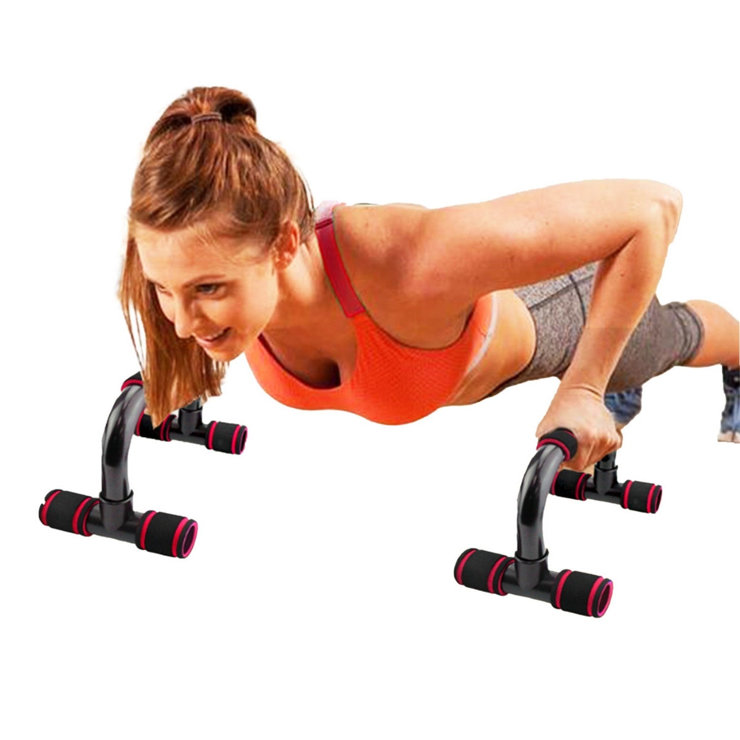 Six-piece Copper Hecuba workout set including resistance bands, dumbbells, and accessories for fitness training.