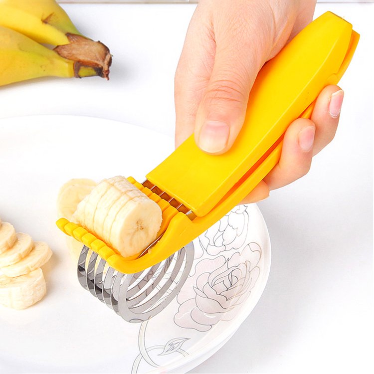 Fuchsia Molly Banana Ham Slicer for home and garden, featuring a sturdy handle and sharp blades for precise slicing.