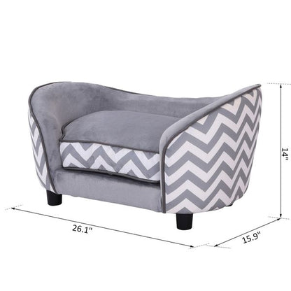 Taupe Shadow Pet Soft Warm Elevated Dog Bed with raised sides and plush cushioning, ideal for puppies and small dogs.