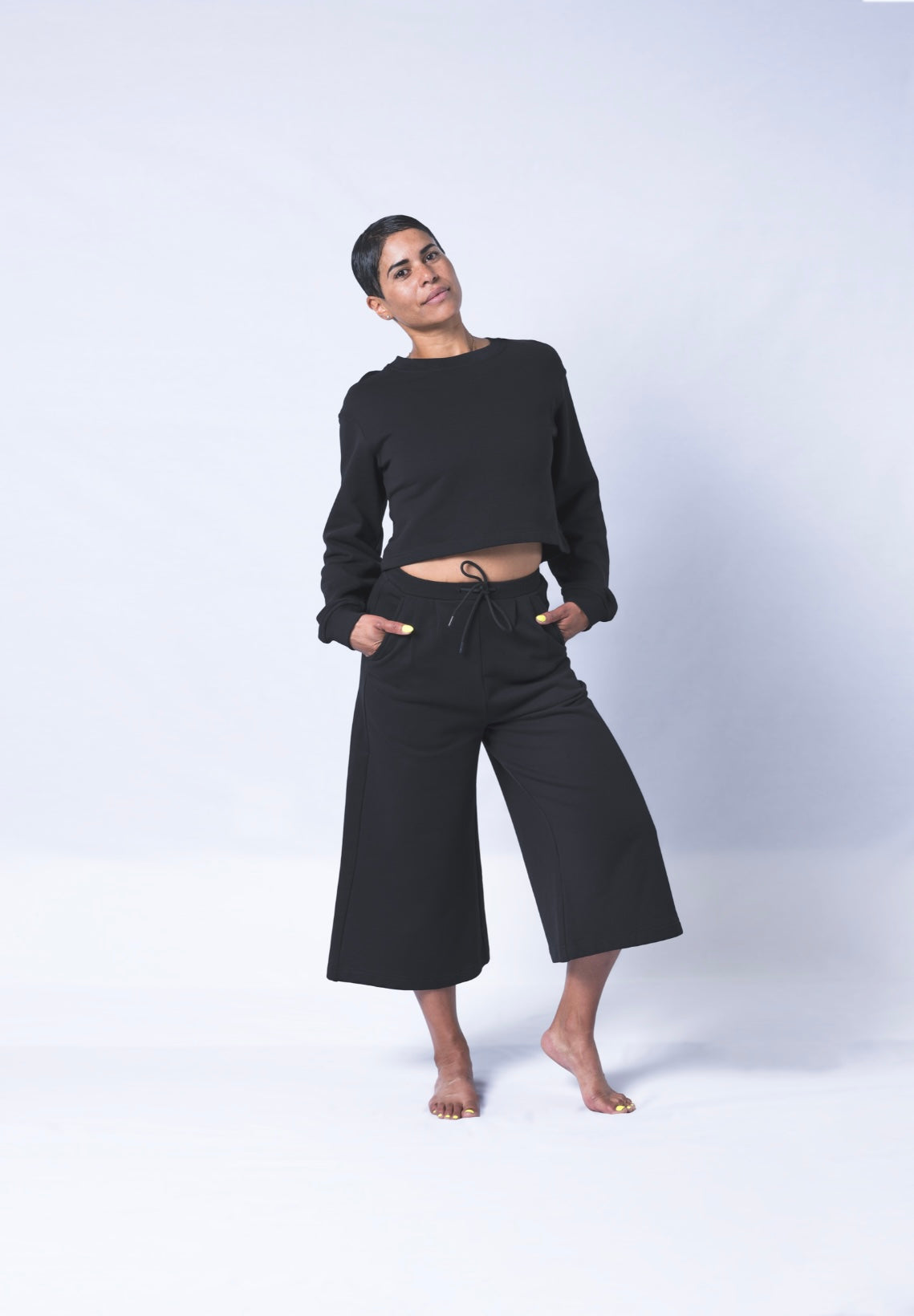 Beige Daisy Colette Pants matching set, stylish beige pants with a relaxed fit, displayed on a neutral background.