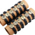 Fuchsia Molly constellation leather bracelet with star-shaped charms, stylish jewelry accessory for wrist decor.