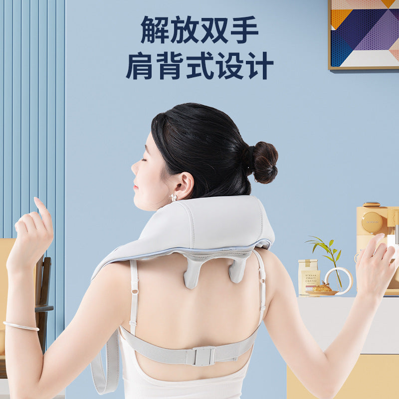 White Eucalyptus pet neck and shoulder massage tool designed for soothing pet relaxation and comfort.
