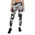 Maroon Sooty Space Leggings for Women featuring celestial print and stretchy fabric, perfect for casual and active wear.