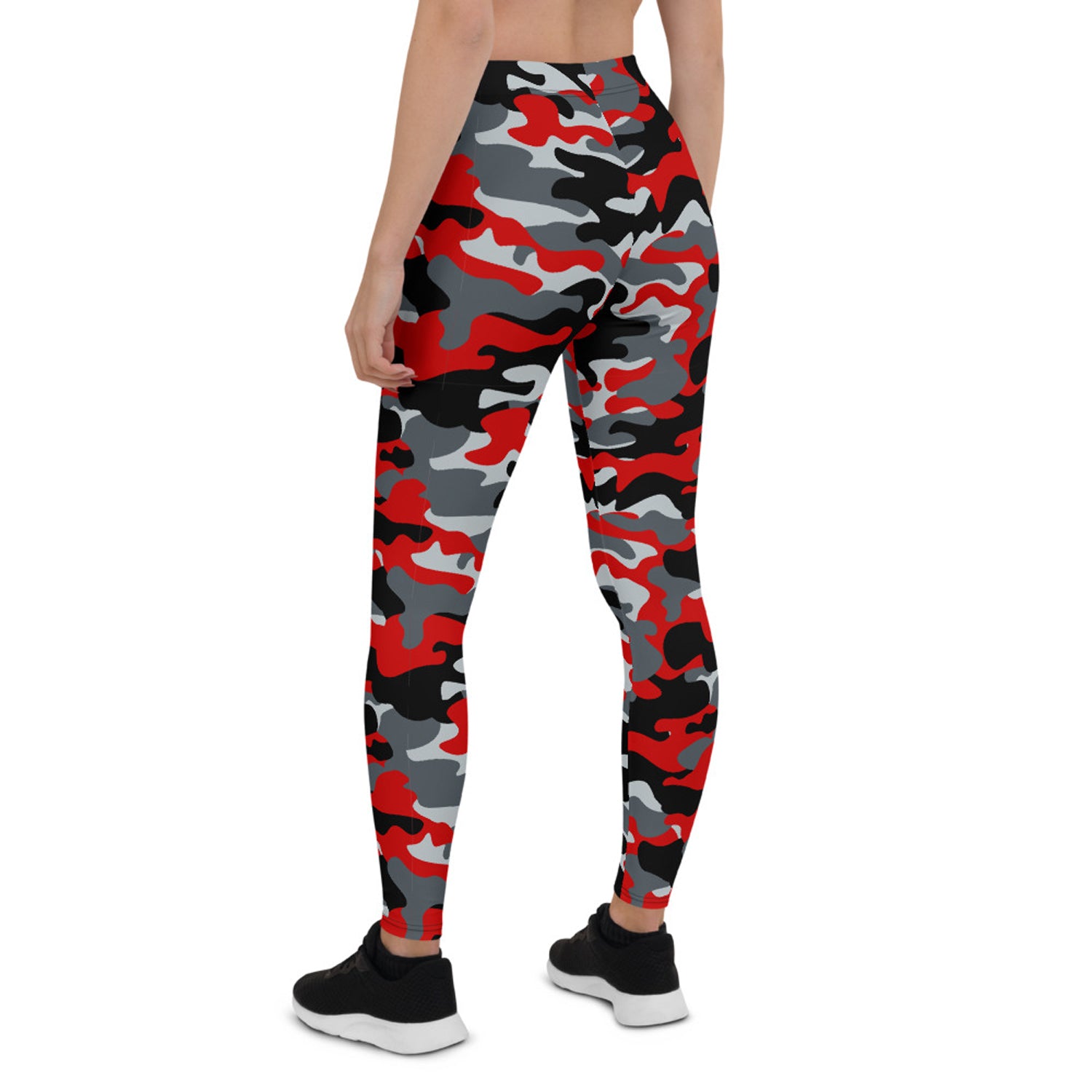 Maroon Sooty red and gray camo women&