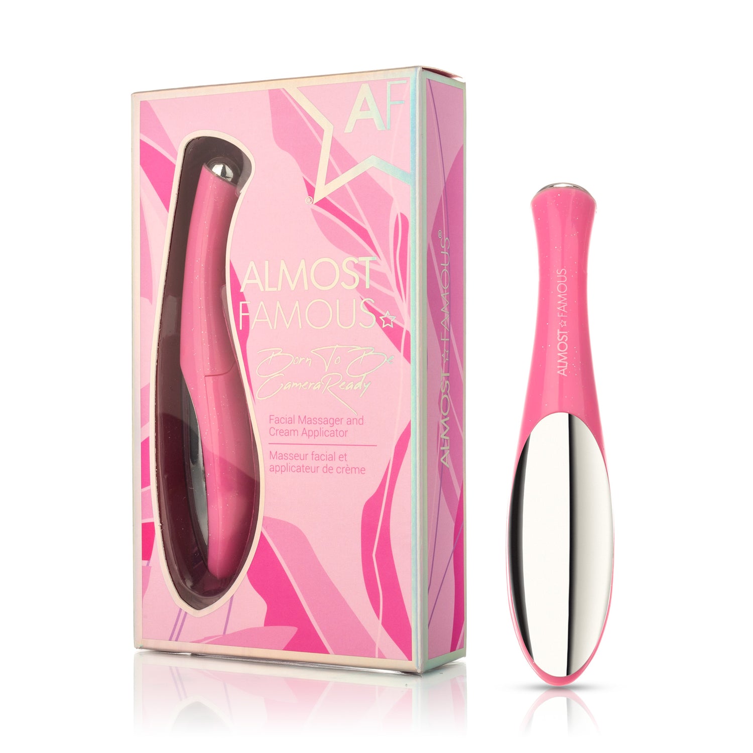 Sky Blue Thrace Almost Famous Eye Massage Anti-Aging Beauty Device for soothing eye area and reducing wrinkles, in sleek design.
