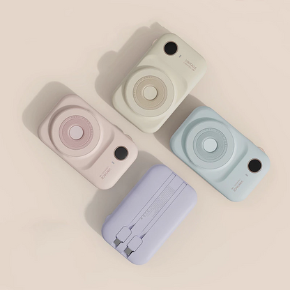 Teal Simba magnetic power bank with dual-line portable charger and compact design, ideal for on-the-go charging.