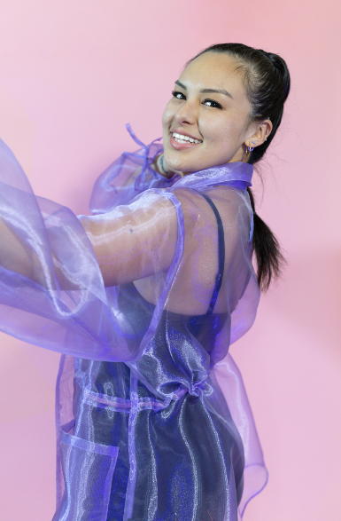 Lavender Olivia Organza Cover Up jacket by Amber Lemon, lightweight and sheer with delicate fabric and elegant design.