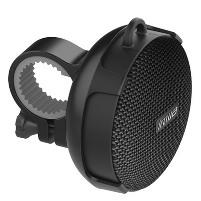 Lilac Milo IPX7 waterproof portable sport Bluetooth speaker with bike mount, showing the compact design and mounting feature.