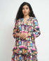 Multicolor trendy design skirt co-ord set for women by Viridian Caeneus, featuring a stylish matching top and skirt ensemble.