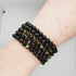 Gold sheen obsidian stone bracelet from Olive Coeus featuring polished beads in a boho style, ideal for metaphysical and Reiki practices.