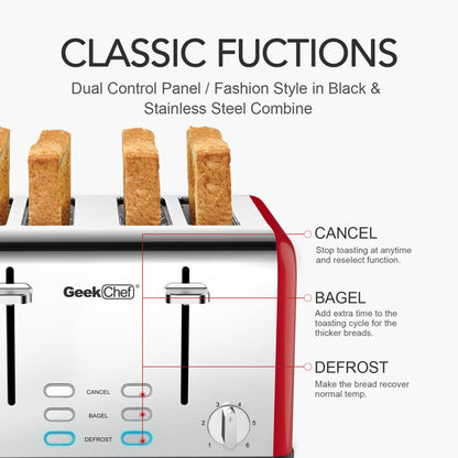Stainless steel Teal Simba kitchen toaster with dual control panels for baking bread, featuring modern design and easy-to-use controls.