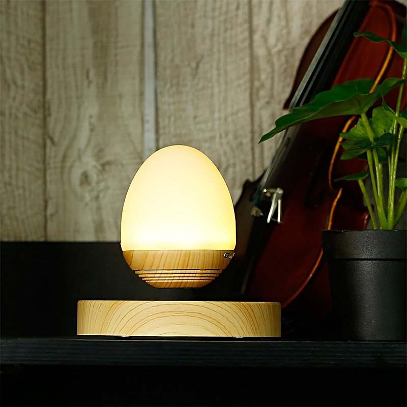 Fuchsia Molly Bluetooth magnetic levitation speaker floating above a base, modern home decor in the home and garden setting.