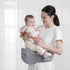 Maroon Chronos ergonomic hip seat with cushion for parenthood, featuring a comfortable padded seat and adjustable straps.