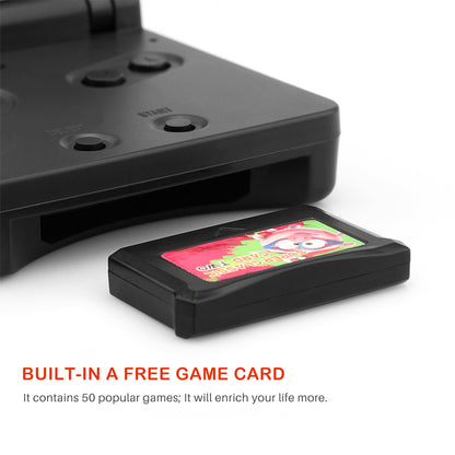 Teal Simba 8 Bits PVP Station portable video game console with colorful buttons and screen for handheld gaming entertainment.