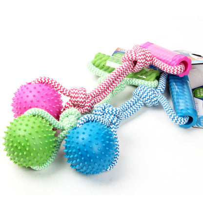 Fuchsia Molly rubber chew training dog toy with textured surface for interactive play and dental health.