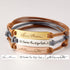 Personalized Green Millie handwriting bracelet featuring a handwritten signature design on a delicate jewelry bracelet.
