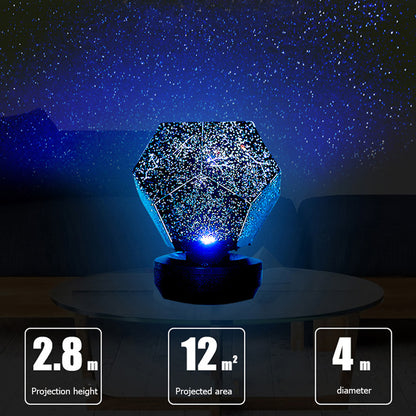 Teal Simba Bluetooth speaker with star light projector and LED galaxy lamp, perfect for Christmas decor and ambient lighting.
