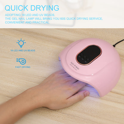 Portable Gel Nail Lamp by Teal Simba for bath and beauty, shown with its compact design and UV/LED light features.