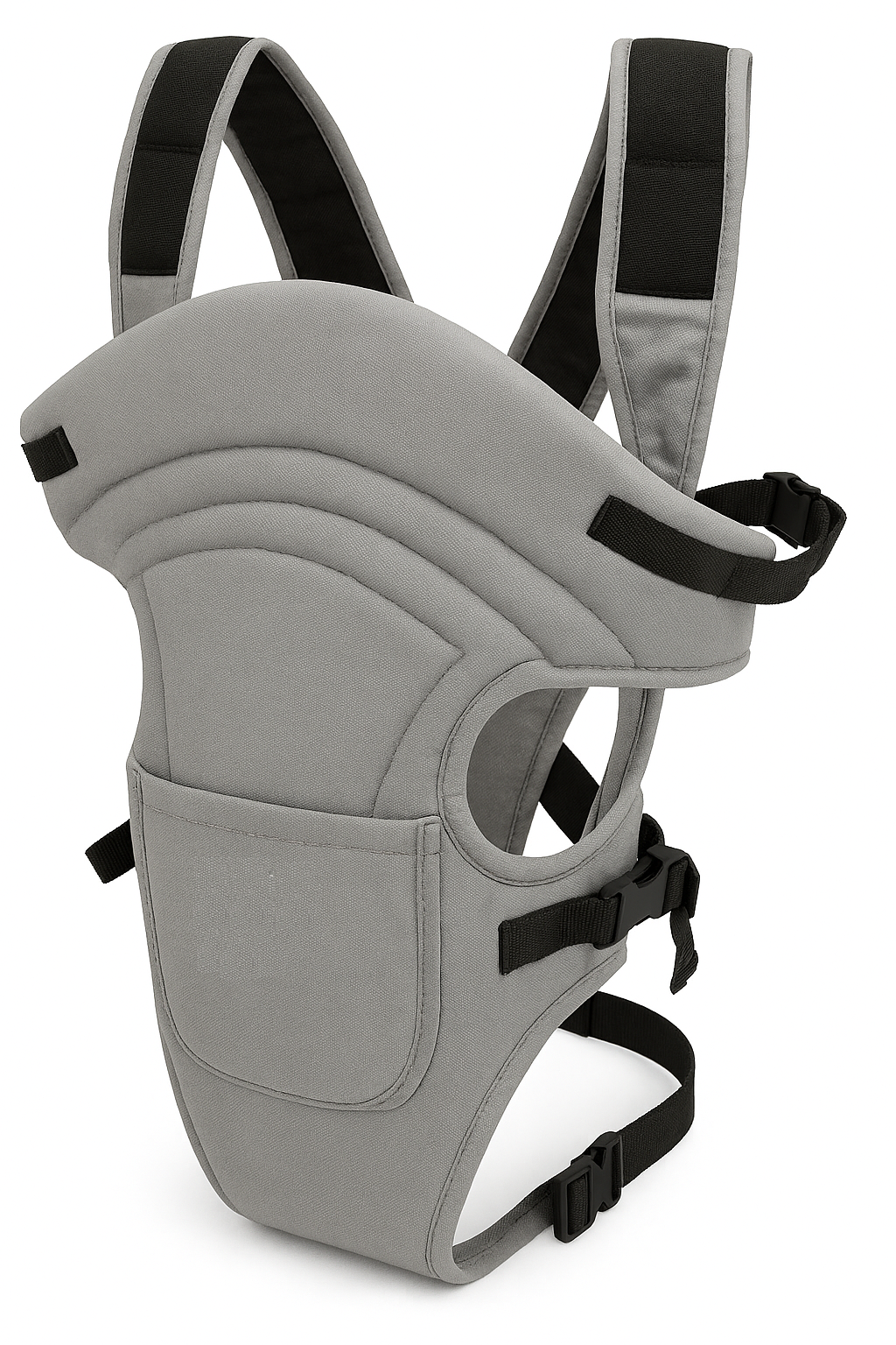 Gray Themis 3-in-1 ergonomic adjustable sling carrying bag for kids and babies, shown in grey with adjustable straps and multiple compartments.