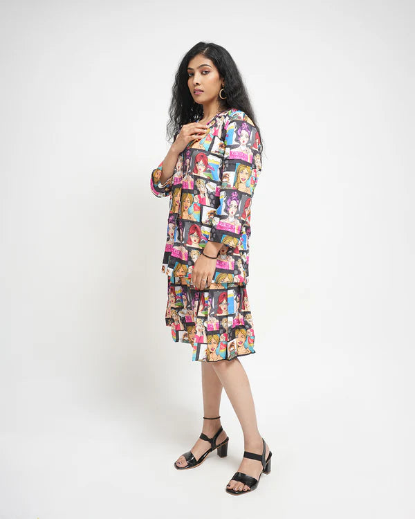Multicolor trendy design women&