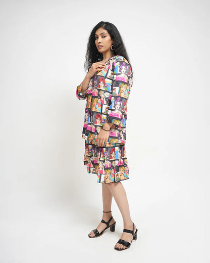 Multicolor trendy design women&