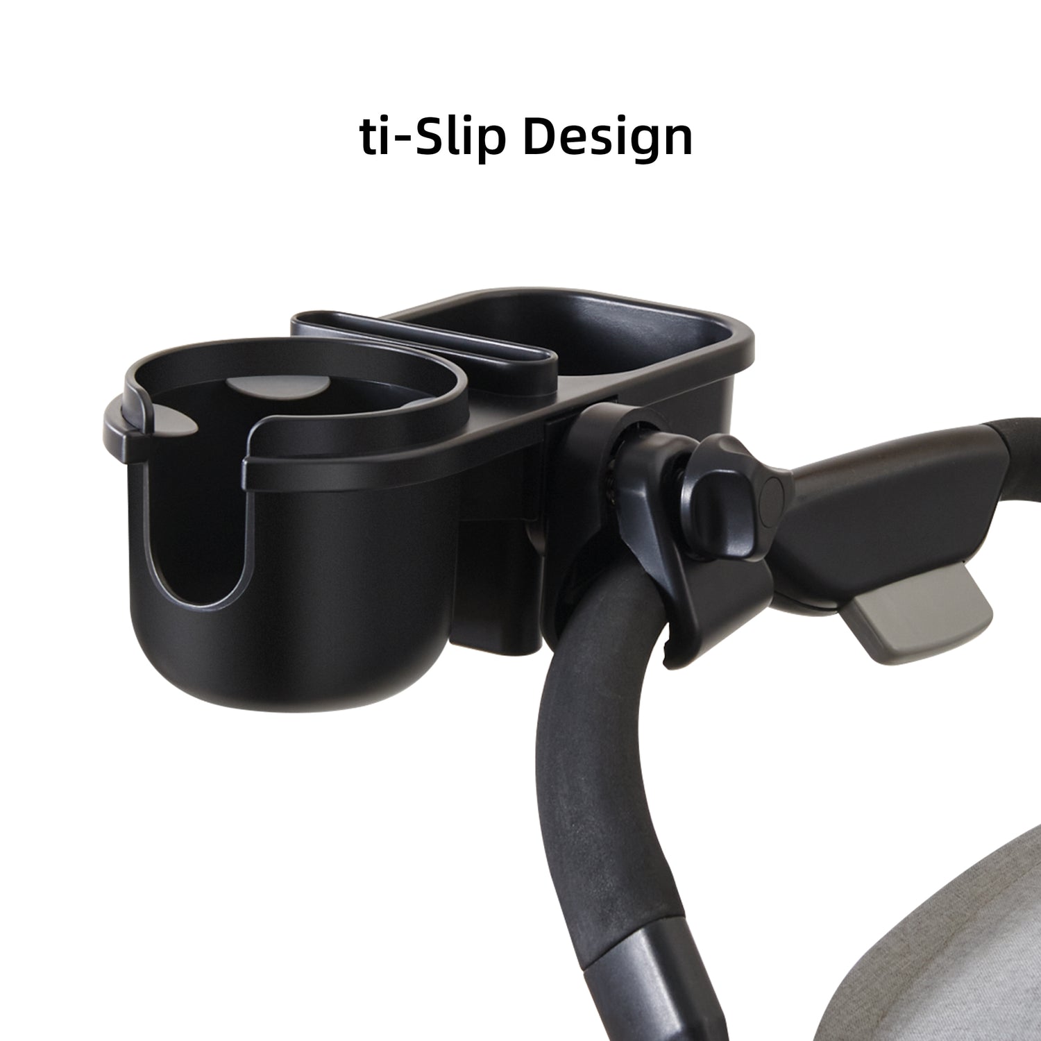 Maroon Chronos 3-in-1 baby stroller parent cup holders designed for biking, featuring secure attachment for bottles and cups.