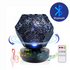 Teal Simba Bluetooth speaker with star light projector displaying galaxy LED stars, perfect for Christmas decor.