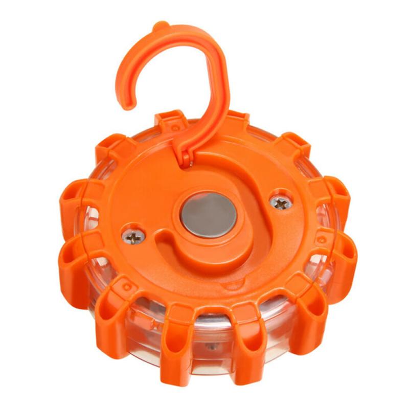 Teal Simba roadside safety LED emergency light with flashing red and white signals for automotive roadside assistance.