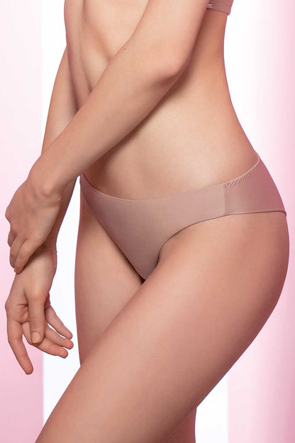 Turquoise Atalanta Elegance Line Brazilian panty in soft lace with floral details, comfortable and stylish lingerie underwear.