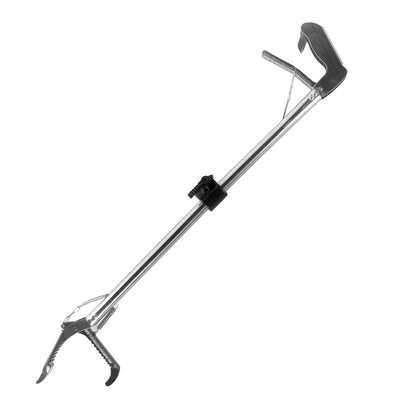 Foldable stainless steel snake catcher with 100cm snake clamp by Lilac Milo, designed for safe and easy reptile handling.