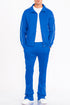 Lime Milo flare stacked track suit with matching jacket and pants, activewear set in stylish athletic style.